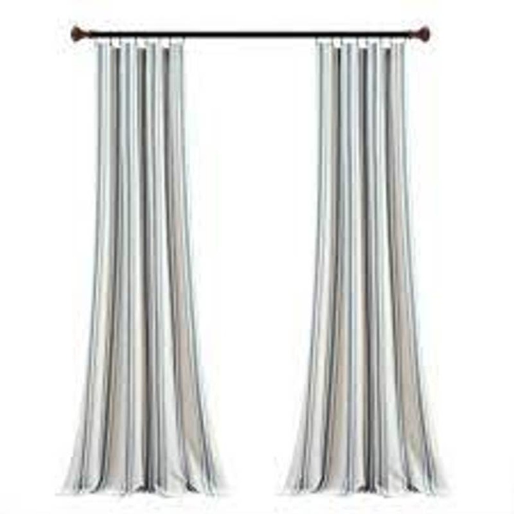 Lush Curtain FARMHOUSE STRIPE YARN DYED Two Panels 42" × 95" 107CM × 241CM